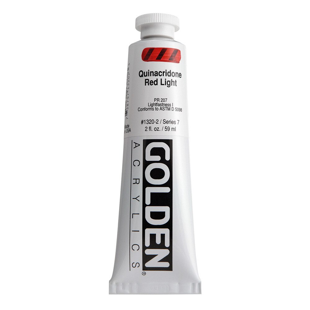 Golden Heavy Body Acrylic Tube 2oz Quinacridone Red
